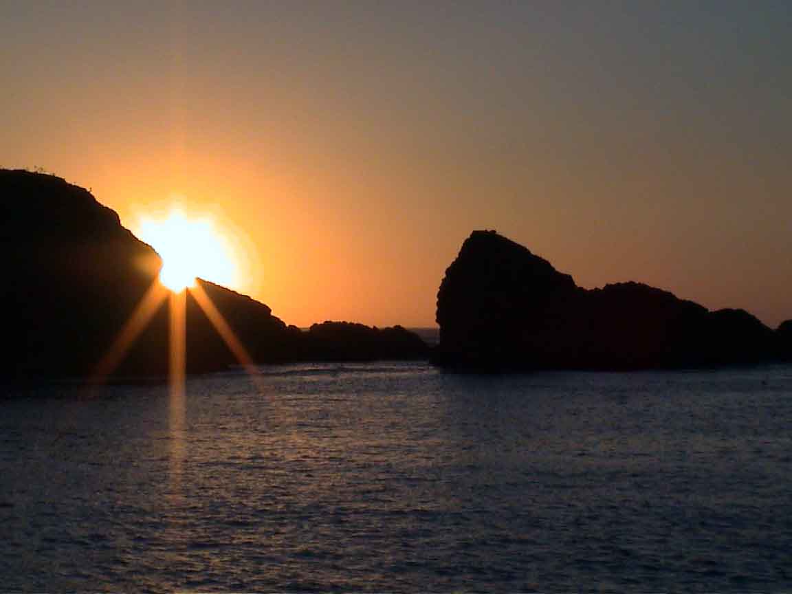 Mendocino Coast Sunset over Sea Stacks