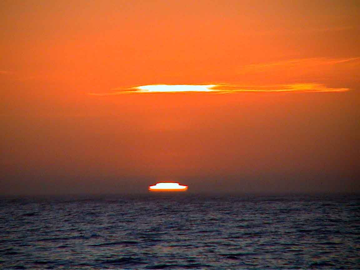 Mendocino Coast Sunset over Distant Horizon